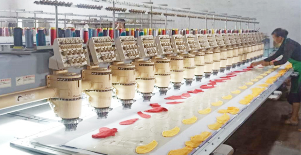 絹製品工場